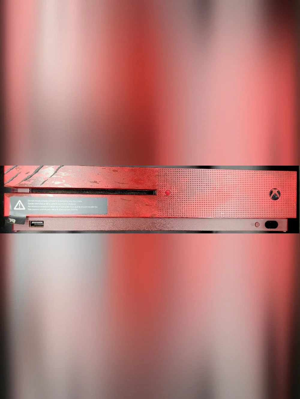 Microsoft Xbox One S Gears Of War 4 Limited Edition Red Console 2 Tb W/2 Control